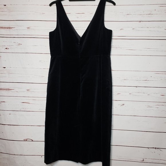 J. Crew Black Velvet Empire Waist Sleeveless Dress - Picture 8 of 10